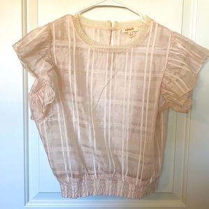 Sheer Ruffled Blouse